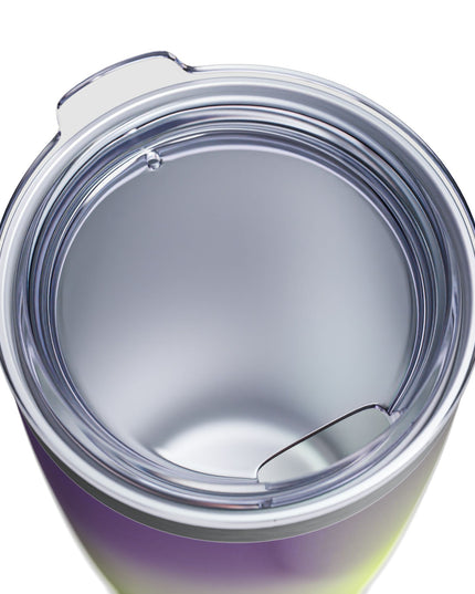 Purple Golden Fade Ringneck Tumbler, 20oz in white