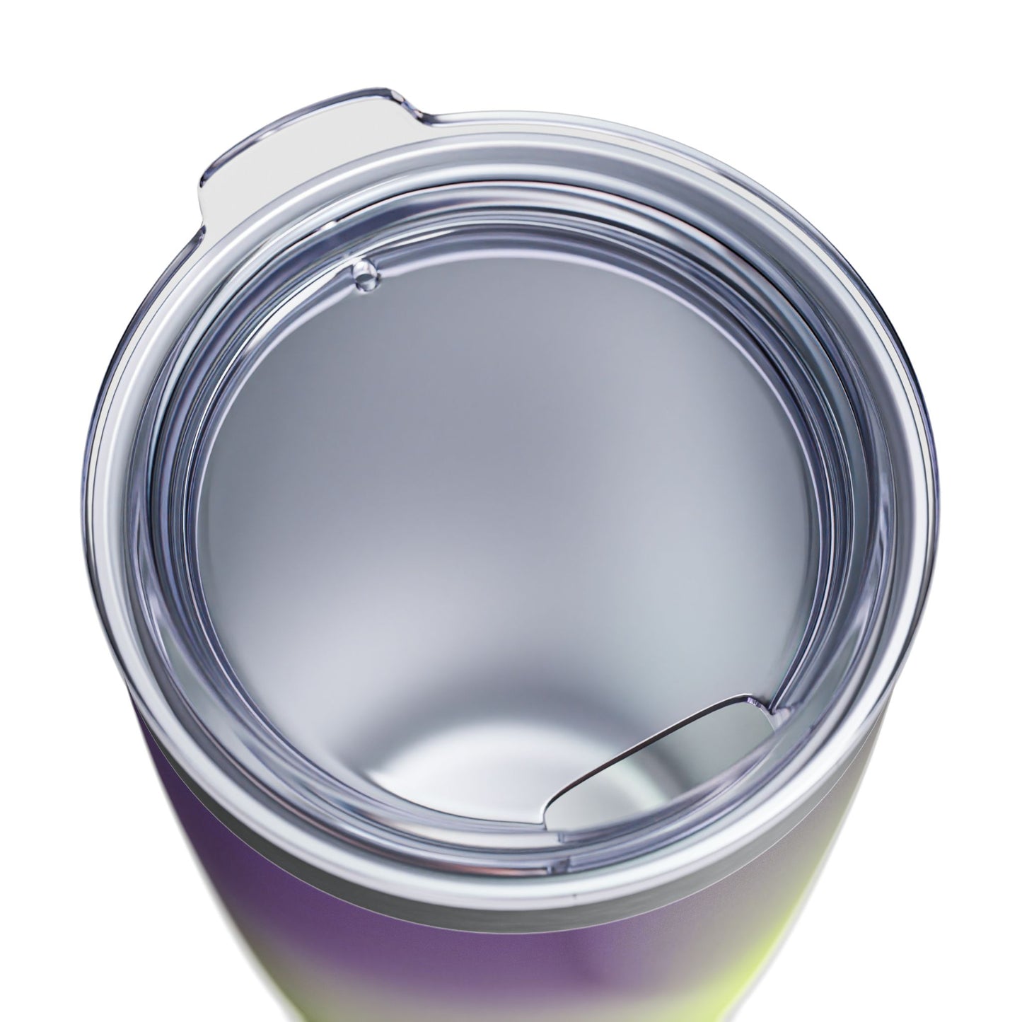 Purple Golden Fade Ringneck Tumbler, 20oz in white, steel and black