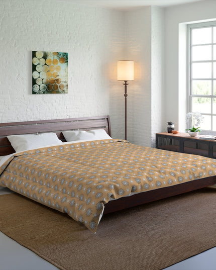 Tan Sunset Star-crossed Bodies Comforter, 104" × 88"