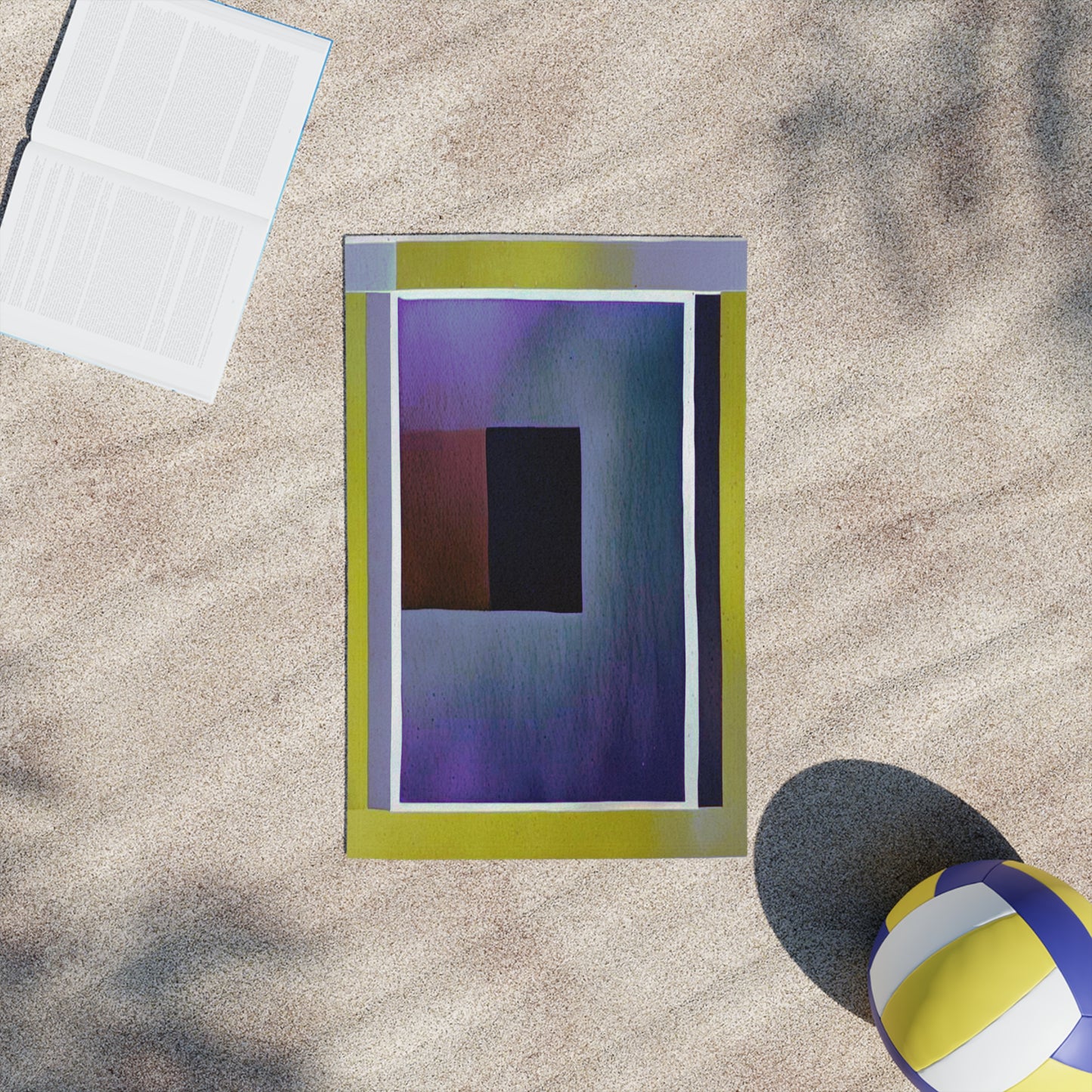 Zeta Shadow Beach Towel, 18" x 27"