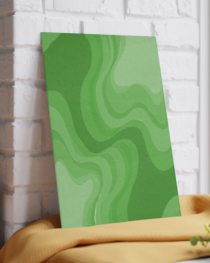 Greenie Meanie Wavey 8" x 11" Glass Cutting Board