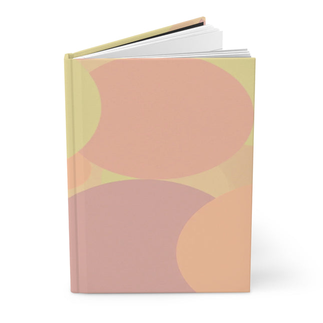 Pastel Hot Peach Patches 5.75" x 8" Hardcover Journal Matte with 150 lined pages