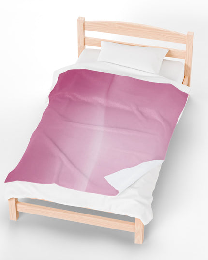 Pink Blush Fade Velveteen Plush Blanket, 50" x 60"