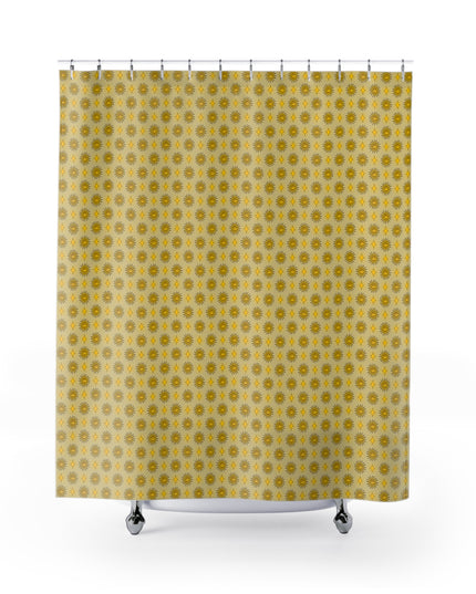 Lemongrass Star-crossed Bodies Shower Curtain, 71" x 74"