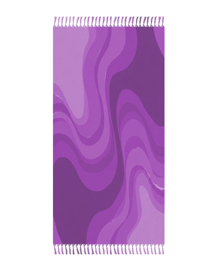 Wavey Purple Wavey 38" × 81" Boho Beach Cloth