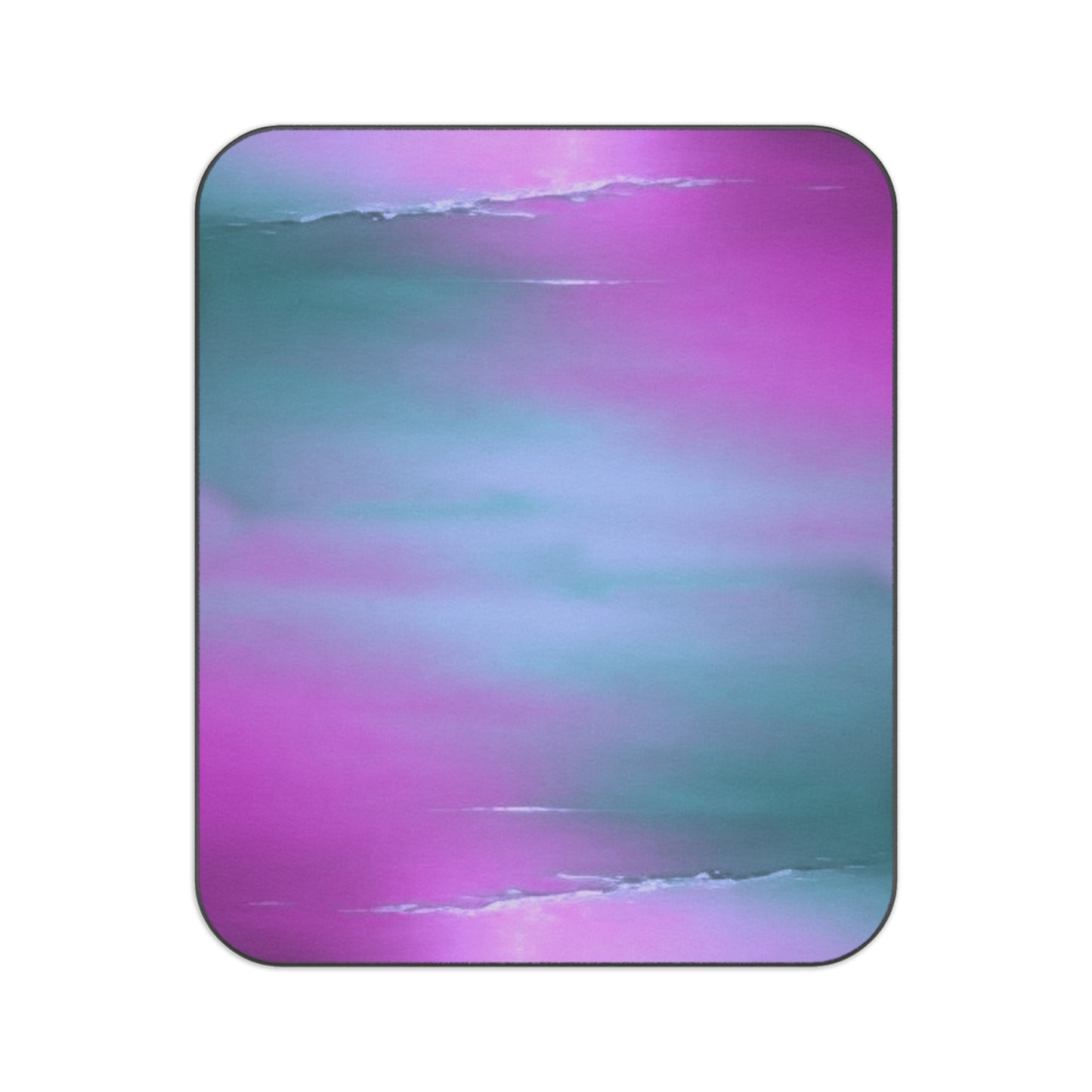 Dark Blue Green Sea Purple Fog 61" × 51" Picnic Blanket
