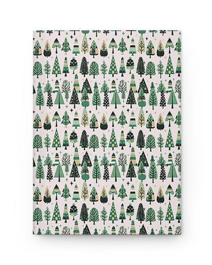 Mini Vintage Green Trees 5.75" x 8" Hardcover Journal Matte with 150 lined pages