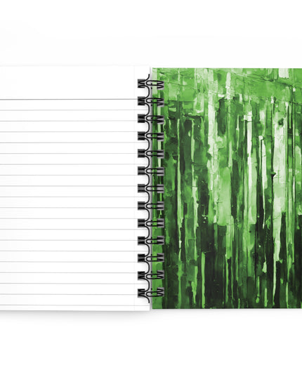 Striped Mint Pastel Spiral Bound Journal, 5" x 7" 150 pages