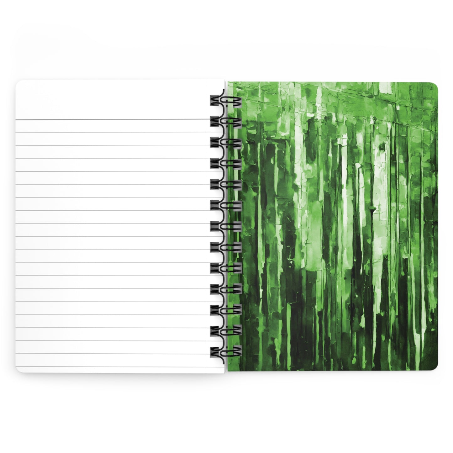Striped Mint Pastel Spiral Bound Journal, 5" x 7" 150 pages