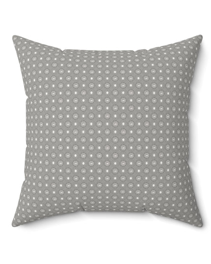 Desaturated Star-crossed Bodies Faux Suede Square Pillow, 20" x 20"