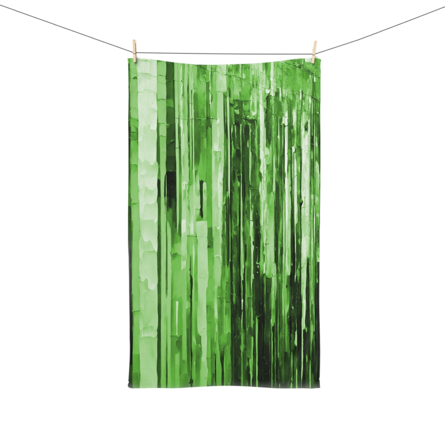 Striped Mint Pastels Hand Towel, 16" x 28"