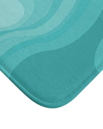 Tif Green Wavey 24" x 17" Bath Mat