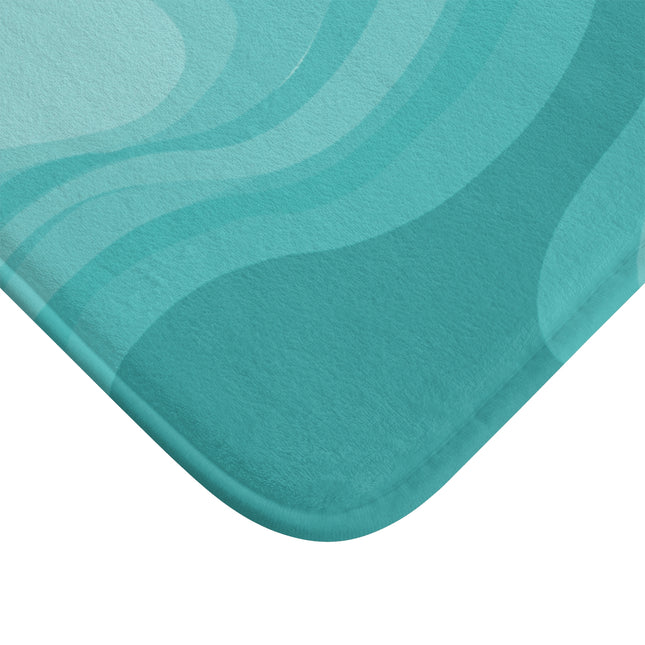 Tif Green Wavey 24" x 17" Bath Mat