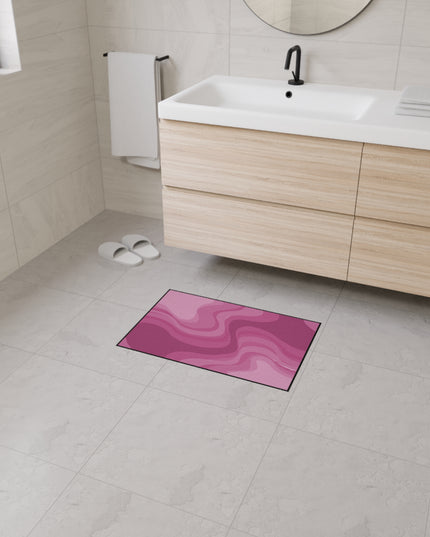 Pinky Mauve Wavey 18" x 27" Heavy Duty Floor Mat