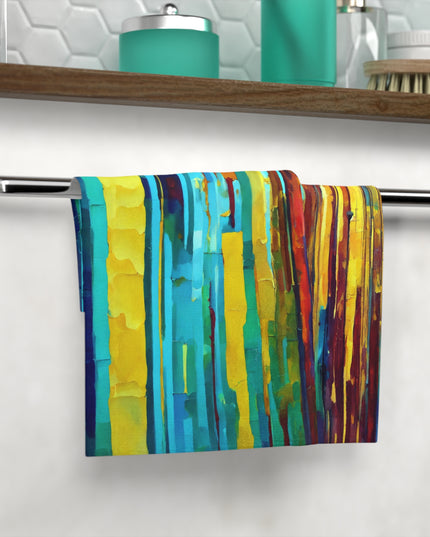 Striped Alpha Towel, 13" x 13"