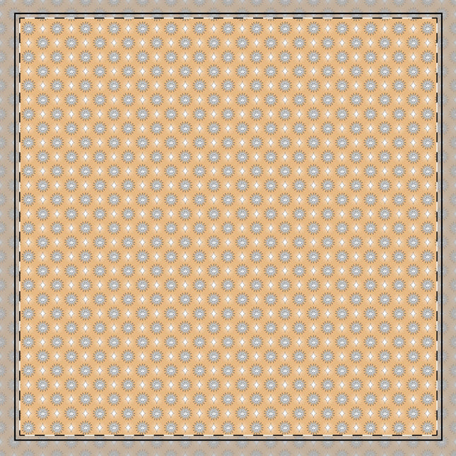 Tan Sunset Star-crossed Bodies Cotton Twill Napkin, 22" x 22"