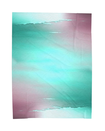 Green Sea Lavender Fog Velveteen Plush Blanket, 60" x 80"