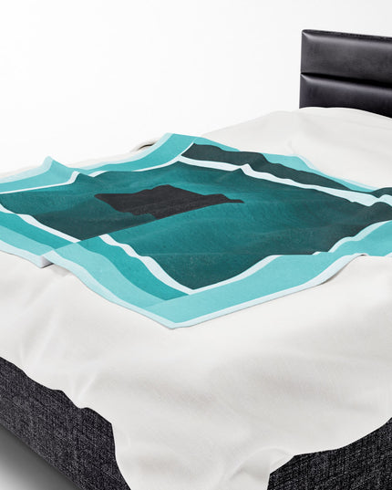 Tif Shadow Velveteen Plush Blanket, 50" x 60"