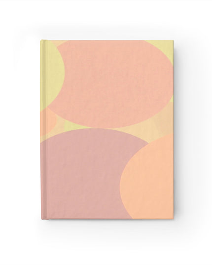 Pastel Hot Peach Patches 5" x 7" Journal - 128 Ruled Line pages