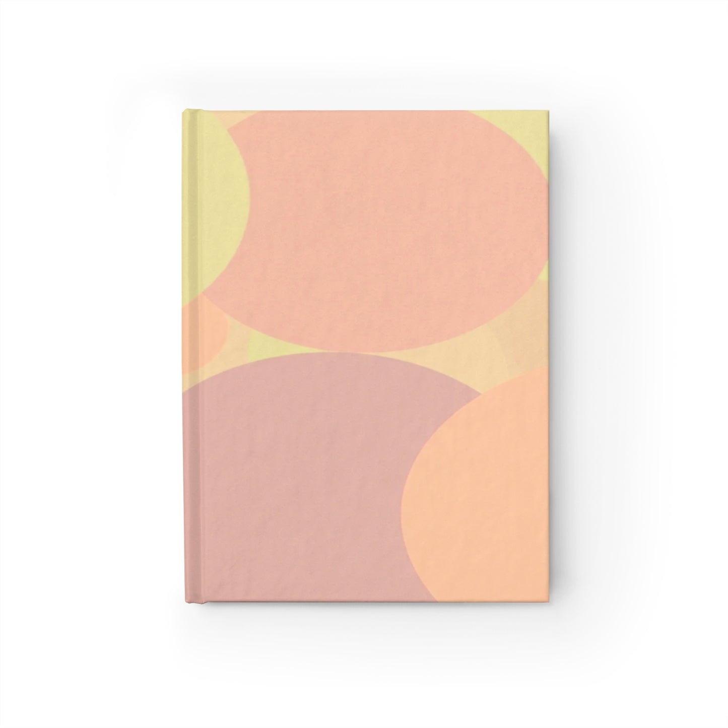 Pastel Hot Peach Patches 5" x 7" Journal - 128 Ruled Line pages