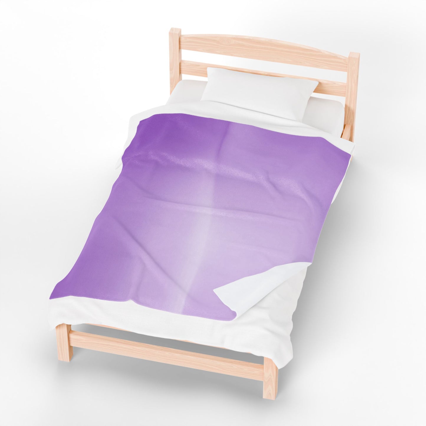 Soft Lavender Fade Velveteen Plush Blanket, 50" x 60"
