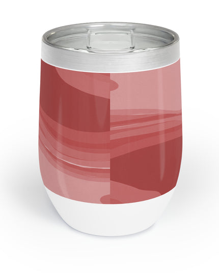 Power Red Wavey 12 oz Chill Wine Tumbler