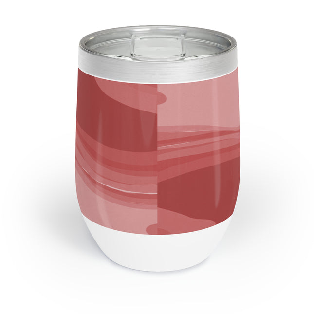 Power Red Wavey 12 oz Chill Wine Tumbler