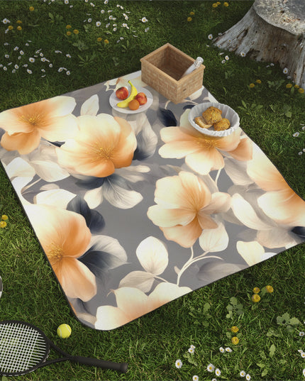 Soft Blossom Floral Bunch 61" × 51" Picnic Blanket