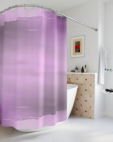 Dark Pink Sea Amethyst Fog Shower Curtains, 71" x 74"