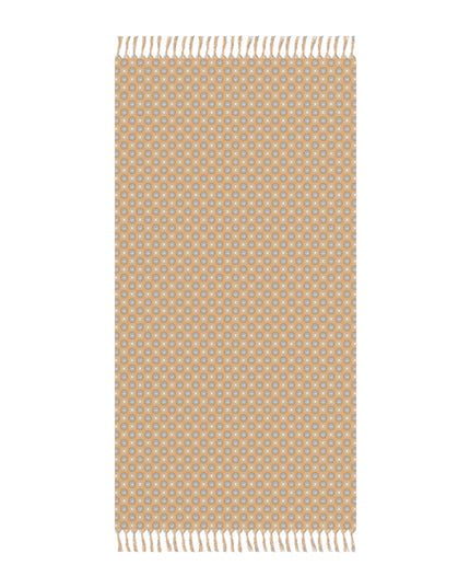 Tan Sunset Star-crossed Bodies Boho Beach Cloth, 38" × 81"