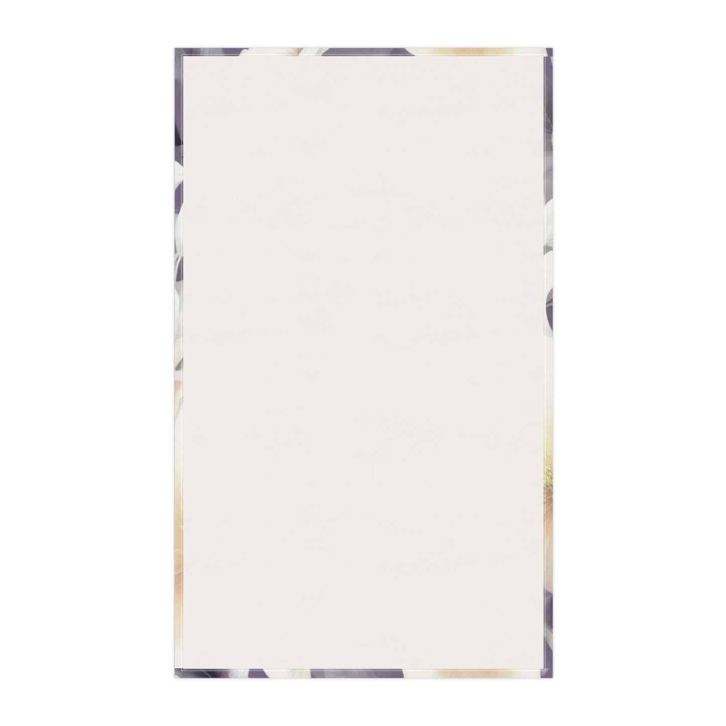 White Blush Floral Bunch Tea Towels (cotton, poly), 18" x "30