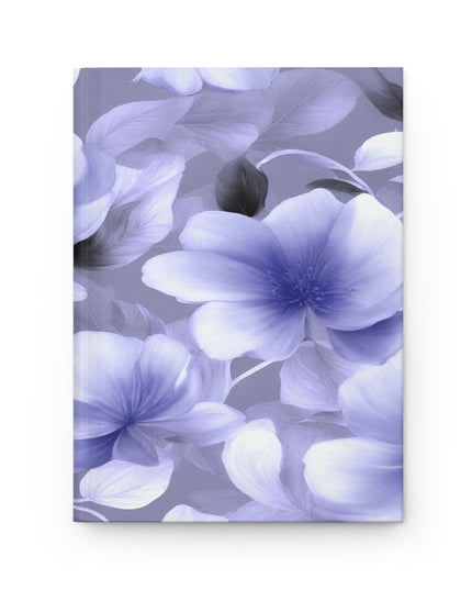 Indigo Blossom Floral Bunch Hardcover Journal Matte with 150 lined pages, 5.75" x 8"