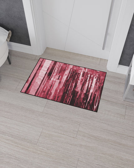 Striped Ruby 24" x 36" Heavy Duty Floor Mat