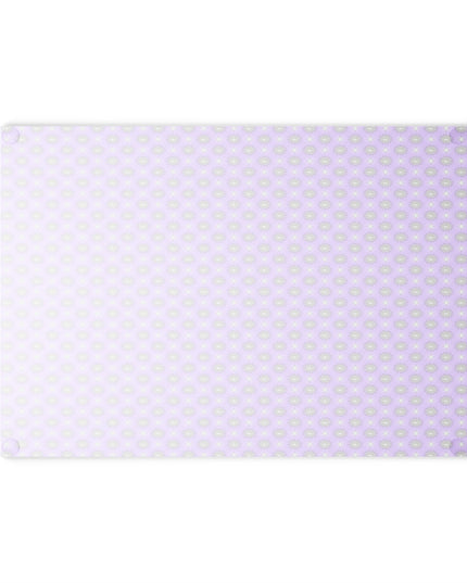 Lavender Star-crossed Bodies Glass Cutting Board,  8" x 11"