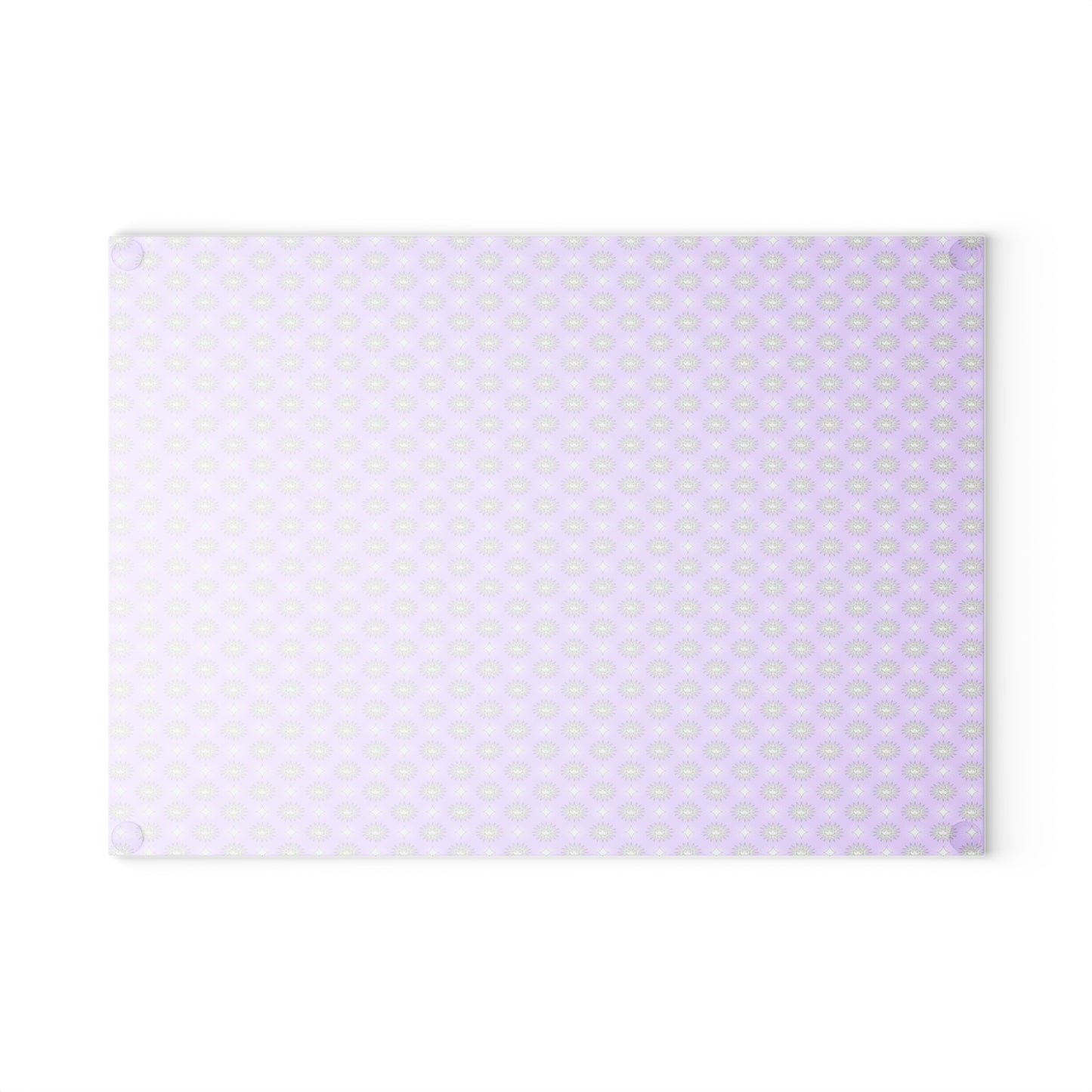 Lavender Star-crossed Bodies Glass Cutting Board,  8" x 11"