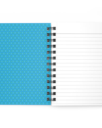 Light Blue Star-crossed Bodies Spiral Bound Journal, 5" x 7" 150 pages