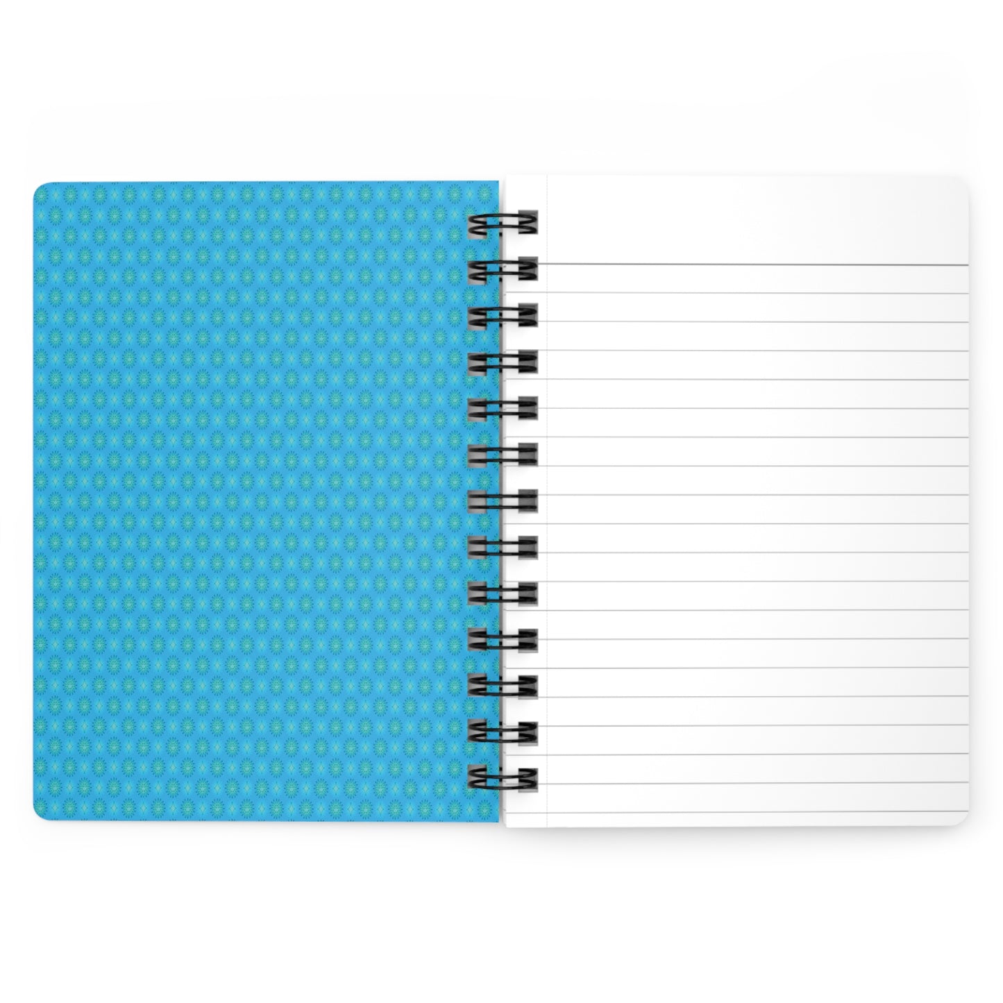 Light Blue Star-crossed Bodies Spiral Bound Journal, 5" x 7" 150 pages