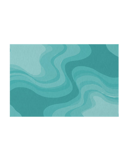 Tif Green Wavey 48" x 72" Outdoor Rug