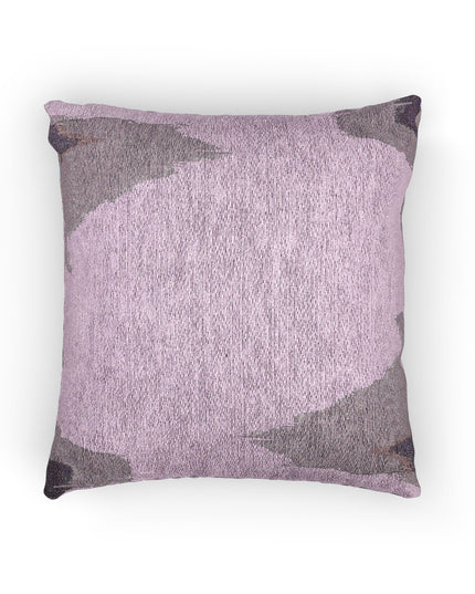 Dark Pink Sea Amethyst Fog Woven Pillow, 17" x 18"