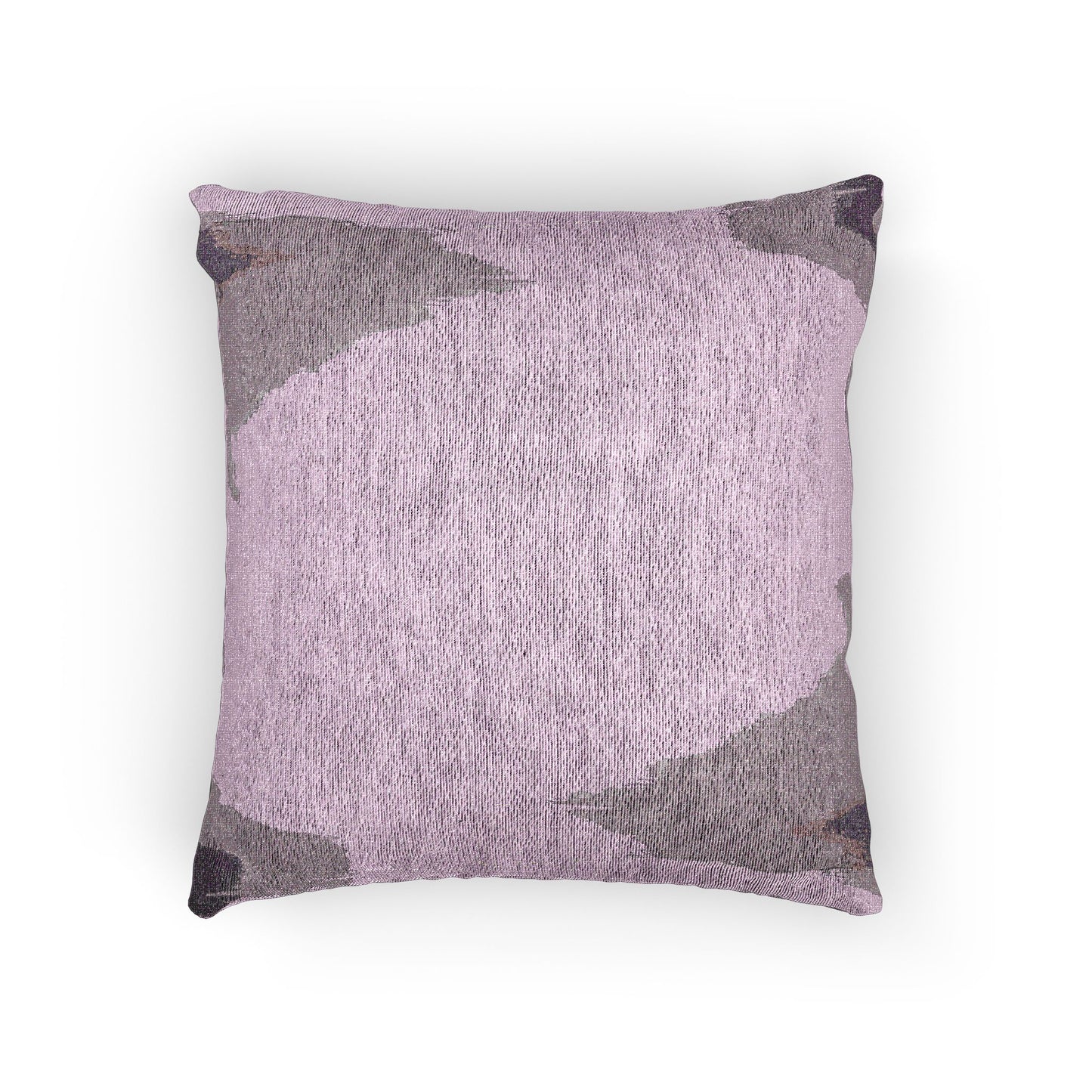 Dark Pink Sea Amethyst Fog Woven Pillow, 17" x 18"