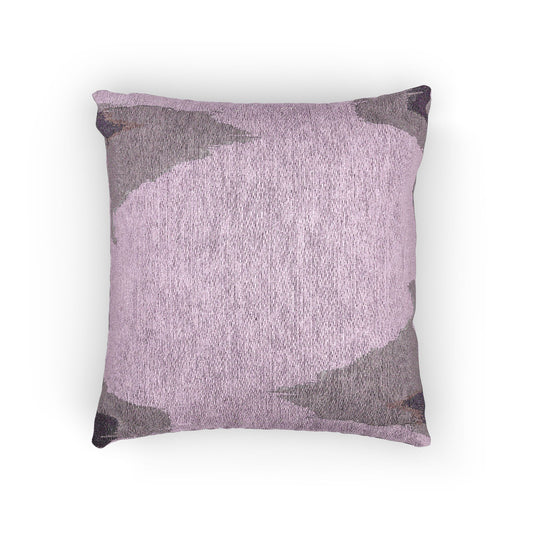 Dark Pink Sea Amethyst Fog Woven Pillow, 17" x 18"