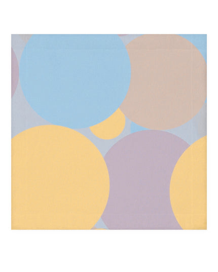 Pastel Baby Blue and Peach Patches Face Towel, 13" x 13"