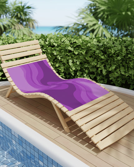 Wavey Purple Wavey Beach Towel, 24" x 44"