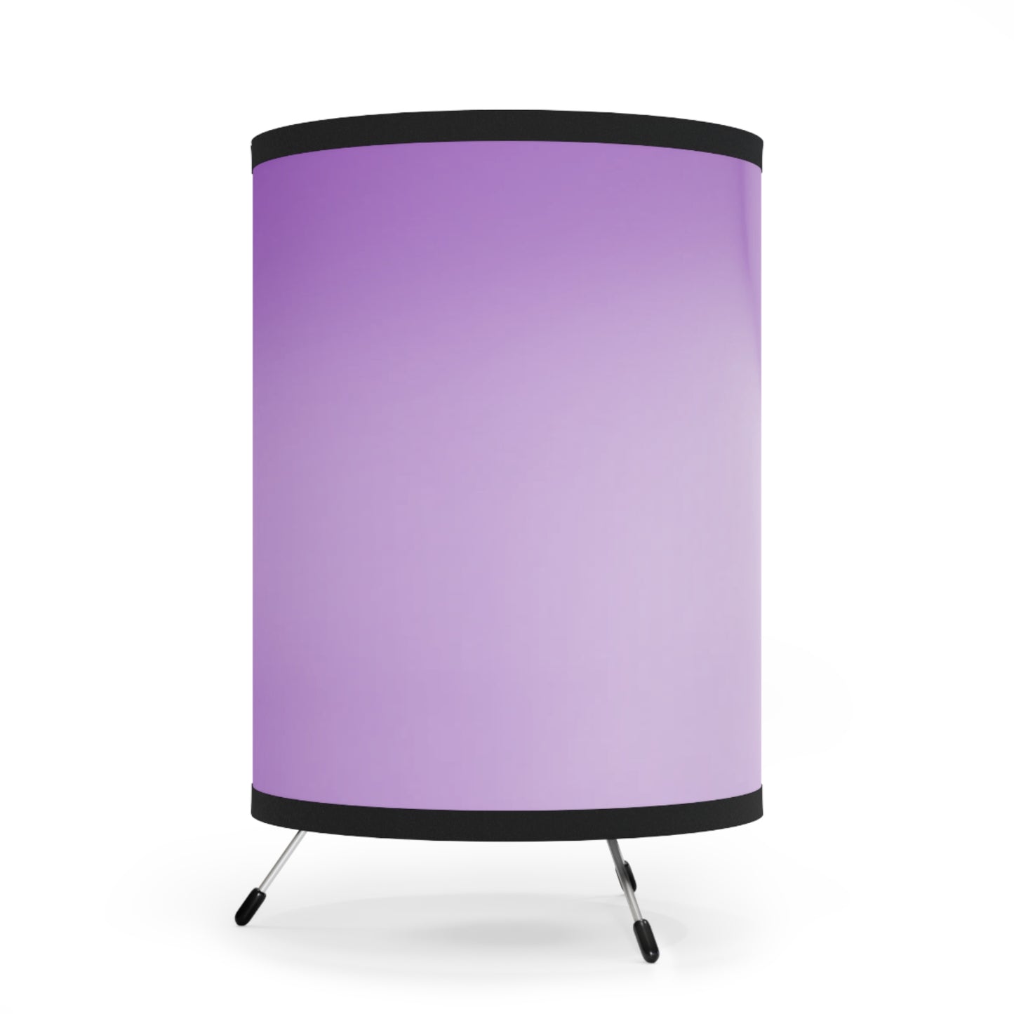 Soft Lavender Fade Tripod Lamp with High-Res Printed Shade, US\CA plug