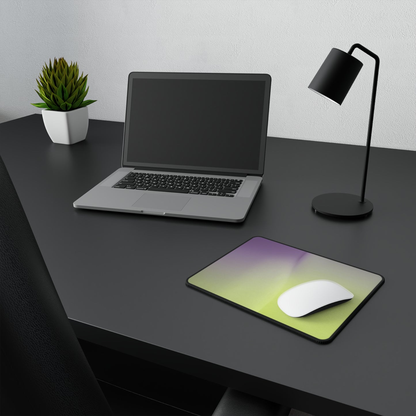 Purple Golden Fade Non-Slip Gaming Mouse Pad, 9.5" X 8" Rectangle