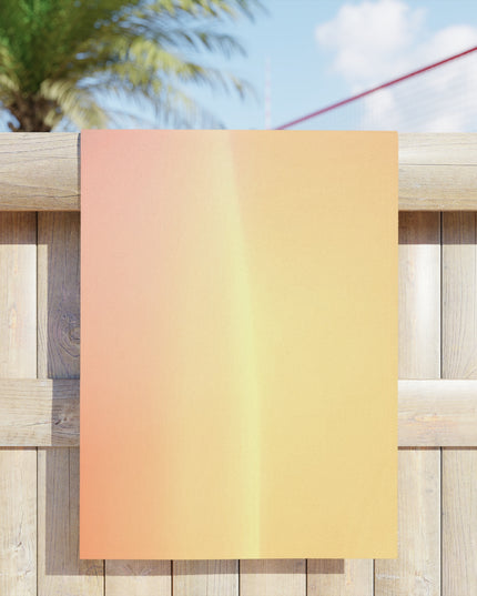 Hot Peach Fade Beach Towel, 24" x 44"