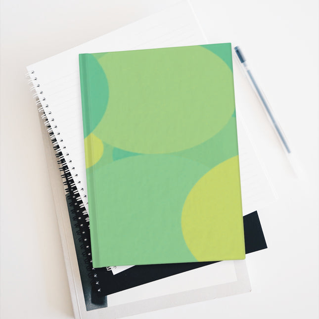 Pastel Green Patches 5" x 7" Journal - 128 Ruled Line pages