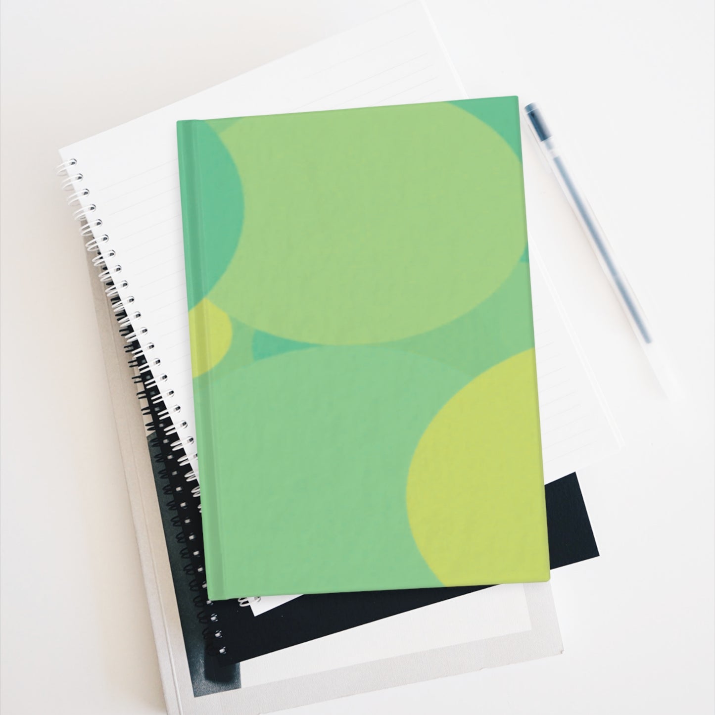 Pastel Green Patches 5" x 7" Journal - 128 Ruled Line pages
