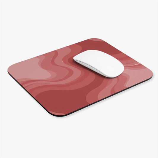 Power Red Wavey Mouse Pad, 9" x 8" Rectangle