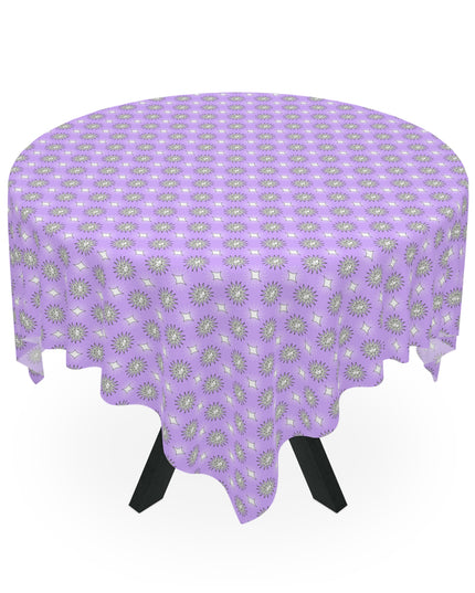 Lavender Star-crossed Bodies Tablecloth, 55" x 55"